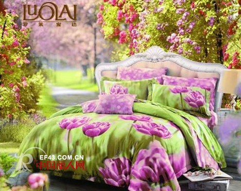 罗莱家纺2014春夏优雅新品 感受花期觅真的优雅