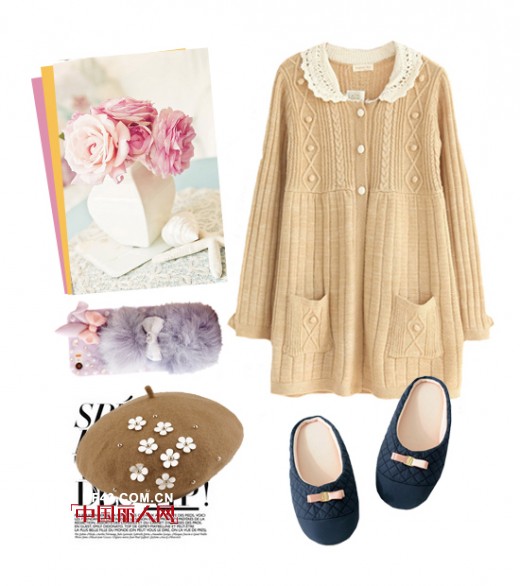 秋日邻家女孩服装甜美又时尚搭配