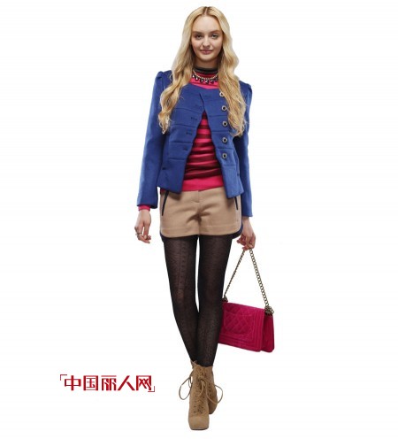 蓝色衣服怎么搭配好看 2014女装流行搭配