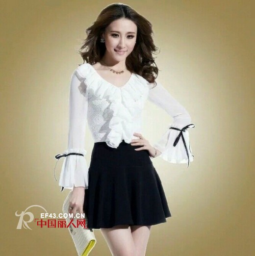 韩版连衣裙最新款推荐 雪纺蕾丝裙塑造淑女风
