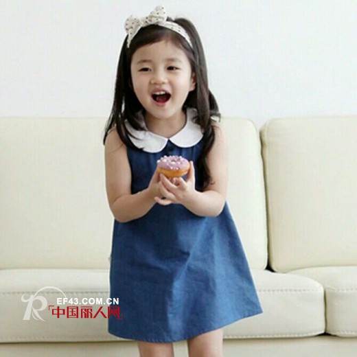 童装无袖连衣裙春夏款 森女系童装塑造小可爱