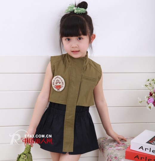 童装无袖连衣裙春夏款 森女系童装塑造小可爱