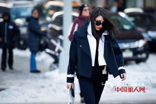 有型大衣行走时装周