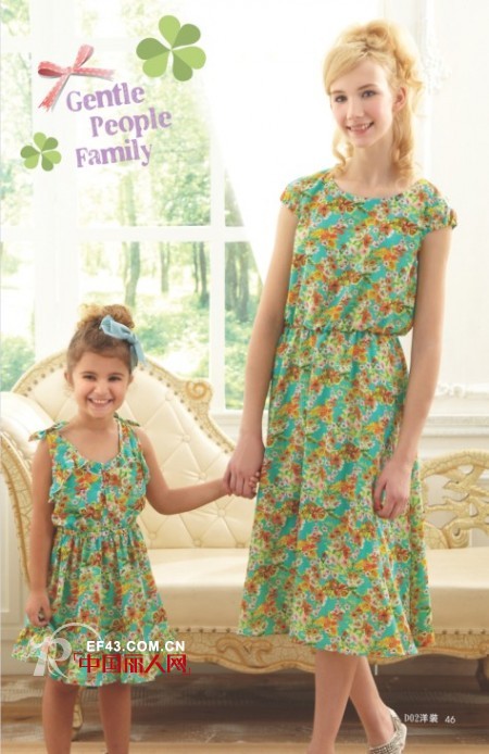 夏天连衣裙亲子装 母女装连衣裙款式搭配