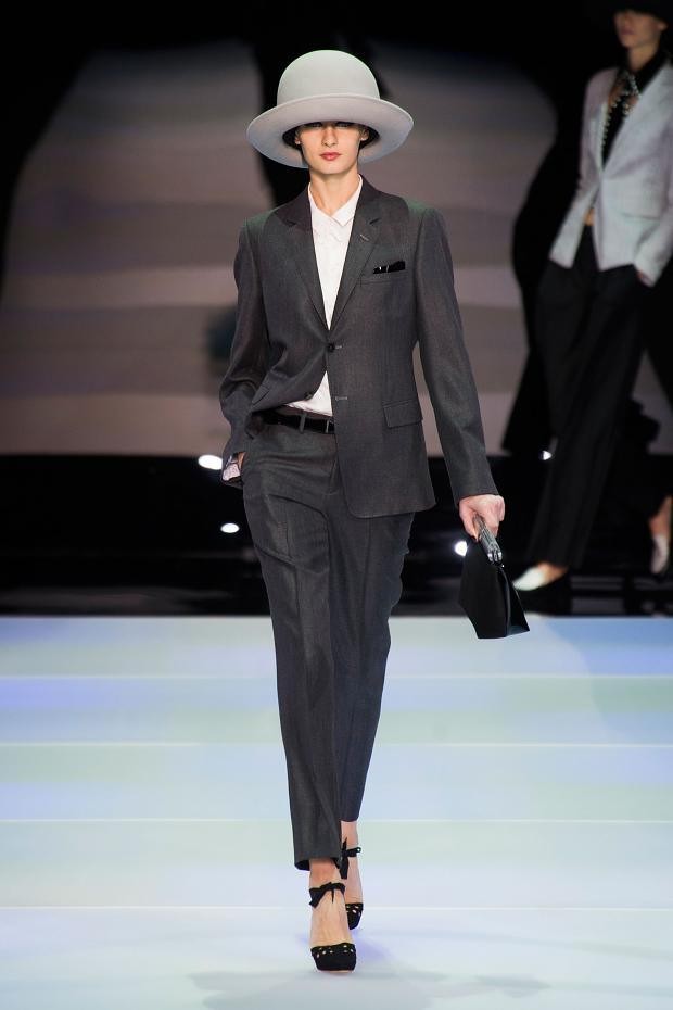 米兰时装周EmporioArmani2014秋冬系列发布