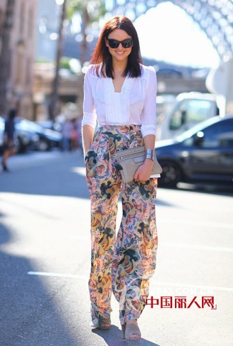 印花图案服装街拍 2014流行趋势猜想