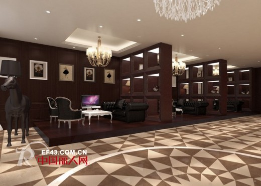 华丽系列的婚纱店装修效果图参考