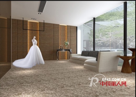 华丽系列的婚纱店装修效果图参考
