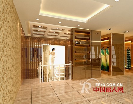 华丽系列的婚纱店装修效果图参考