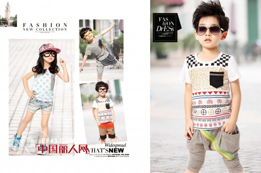 中阁娃娃2014最新春夏新品上市 夏季帅气来袭