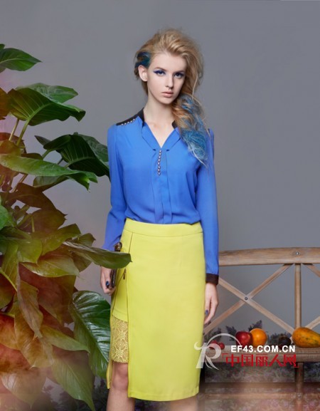 柠檬黄配什么颜色好看  似水年华2014春夏新品搭配