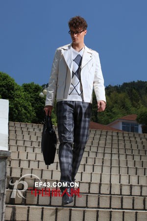 标新立异的格纹裤塑造型男雅痞的一面