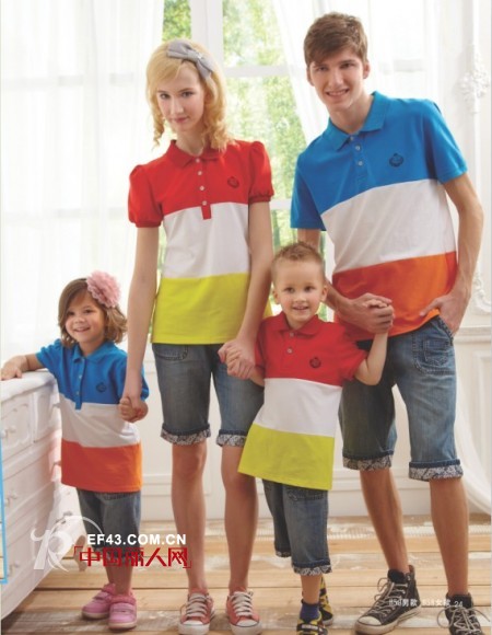 亲子装拼接T恤款式 夏季亲子装流行什么款式