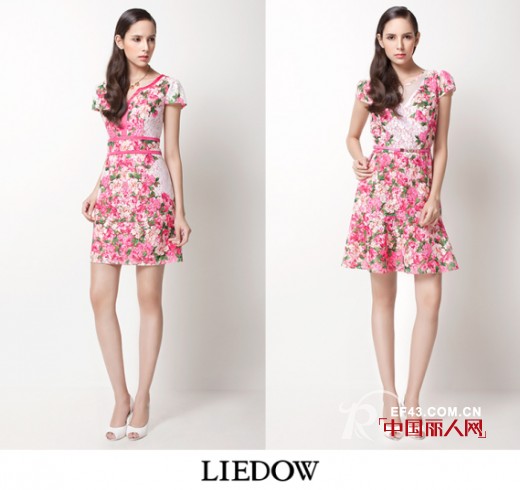 2014蕾朵春夏新品:粉红蕾丝定位花,浪漫雅致