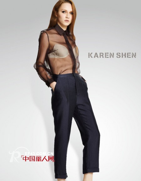 透视装怎么穿好看 凯伦诗春夏新款透视装