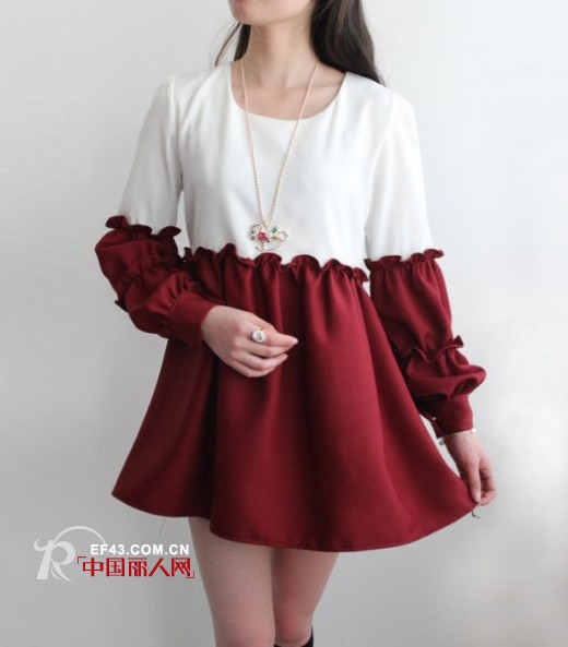 假两件套连衣裙好看吗?假两件套连衣裙长袖款