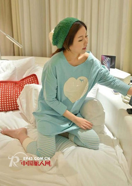 睡衣什么面料好 女款纯棉睡衣少女系列