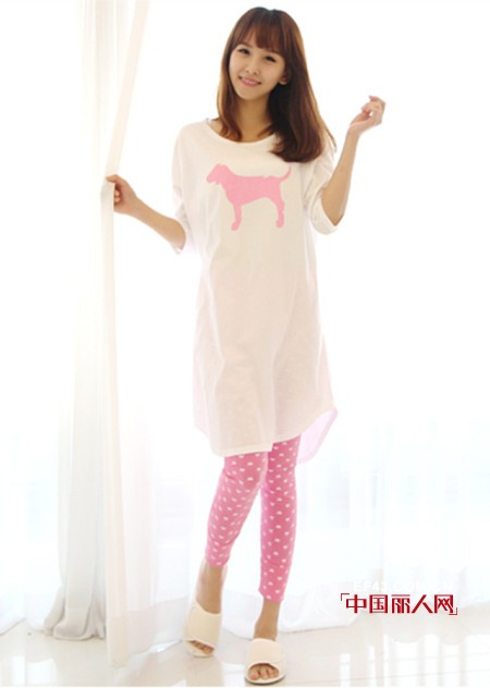 睡衣什么面料好 女款纯棉睡衣少女系列