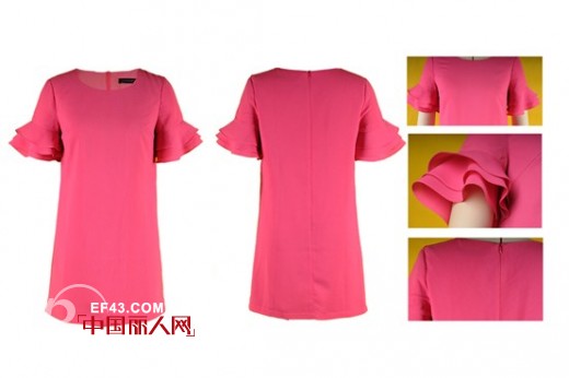 品牌丹比奴柔美荷叶边 霸气春夏最销魂