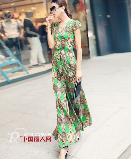 民族风连衣裤好看吗 显瘦连体裤新款