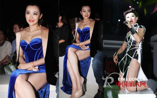 女星高开叉长裙 那些年爱穿高开叉的女神们