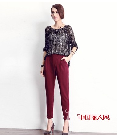 哈伦裤怎么搭配好看 显瘦修身的搭配法