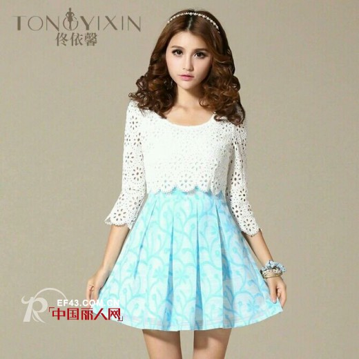 A字裙修身甜美款 时尚女夏季必备单品