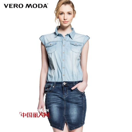 牛仔t恤衫露肩款怎么搭好看 牛仔裙的混搭风