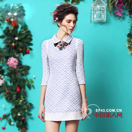 怎么减肥健康?夏季新款女生必备甜美修身裙