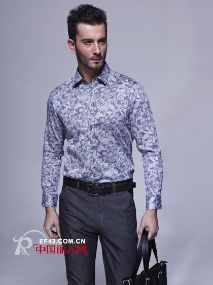 满满的热带风情 印花衬衫塑造型男魅力