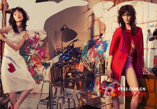 夏姿‧陈2014春夏新品 穿搭中国传统「脸谱」艺术