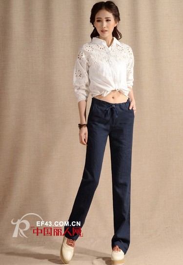 夏季穿什么面料舒适 棉麻衬衫连衣裙LOOK