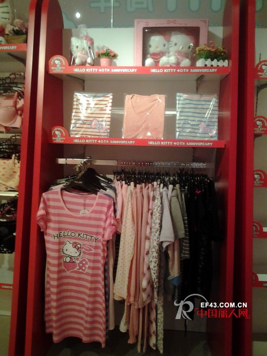 凯蒂猫少女内衣亮相Hello Kitty 40周年全国巡展活动