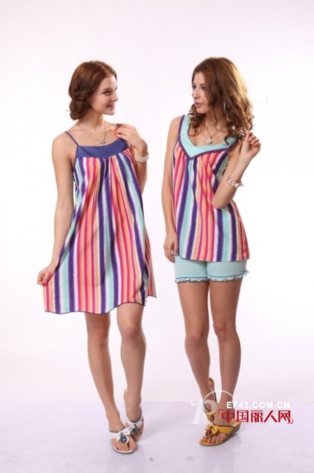 夏季时尚家居睡衣 夏天睡衣什么面料比较舒服