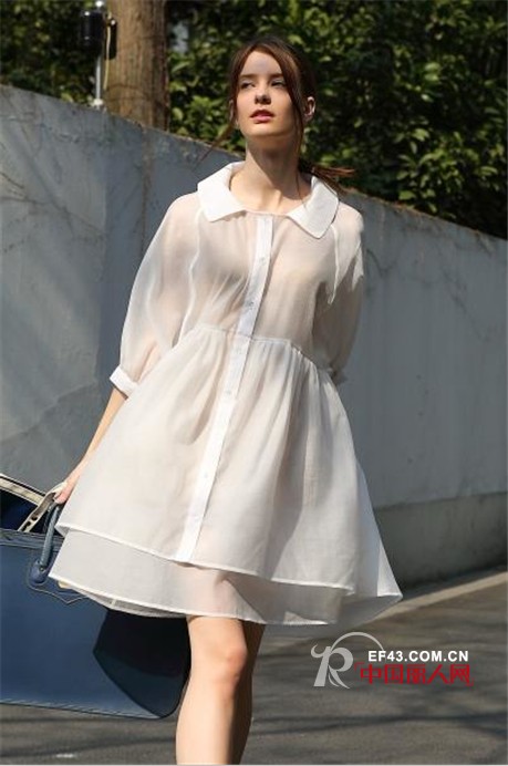 透视袖子夏装新款 透视效果显瘦利器