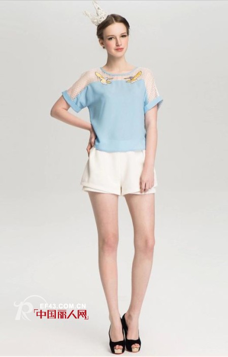 透视袖子夏装新款 透视效果显瘦利器