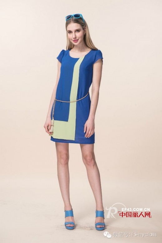 海嘉仕快时尚女装2014夏季新款连衣裙