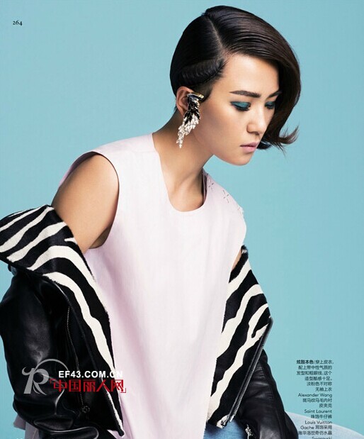 周笔畅为Marc Jacobs品牌夹克拍摄《Vogue》6月大片