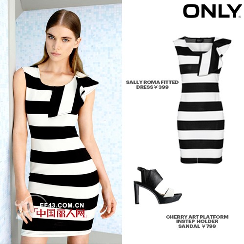 ONLY 2014夏季新款连衣裙  ONLY女装最新款连衣裙