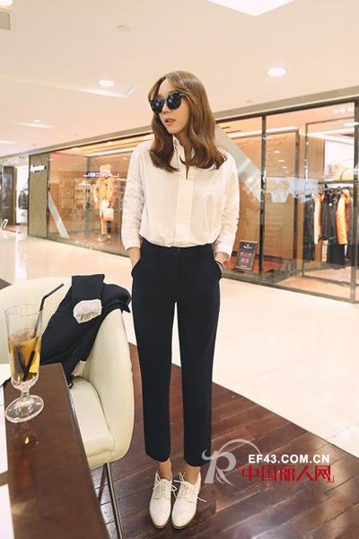 这个夏天刮来Normcore风“女汉子“西裤穿起来