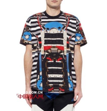 经典条纹T恤拼接,撞色,变化穿出男装新味道