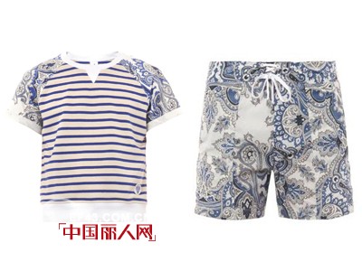 经典条纹T恤拼接,撞色,变化穿出男装新味道