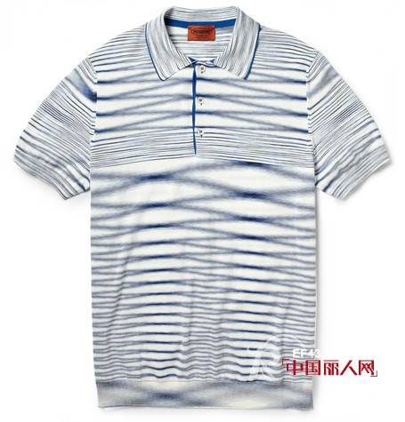 经典条纹T恤拼接,撞色,变化穿出男装新味道