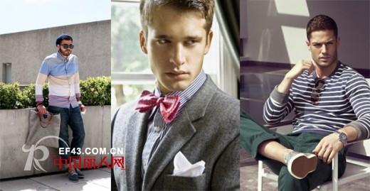 2014春夏四大男装流行关键词　学院风,印花,迷彩,条纹