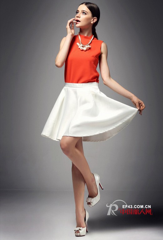 爱妮格女装2014夏季新款搭配　清新女神范装扮