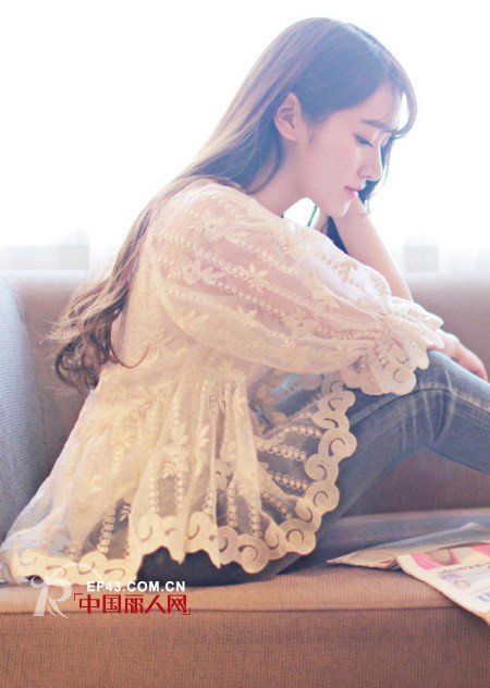 夏天穿什么面料最凉快　镂空透视蕾丝装2014新款