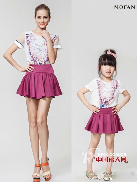 夏季亲子装套装　夏季时尚个性亲子装