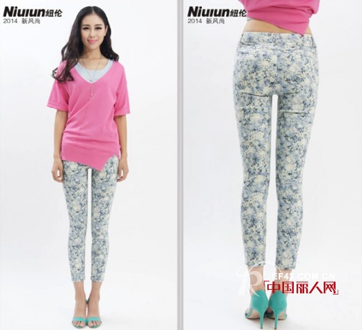 印花裤搭配　纽伦夏季印花女裤