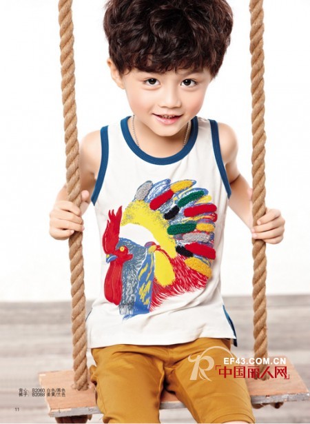 夏天背心怎么搭配 男童背心配什么裤子