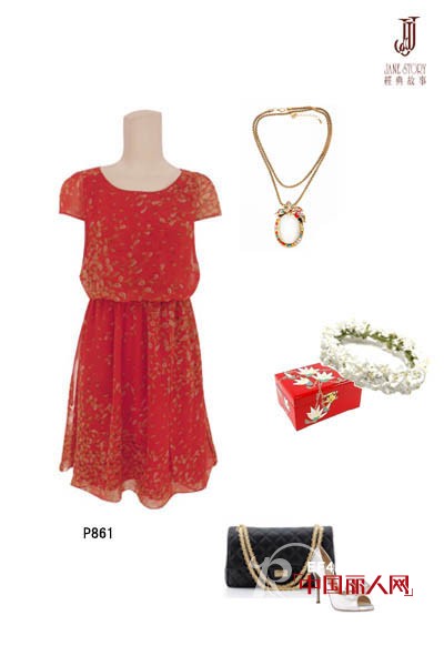 JANE STORY 夏季新款长裙 化身雅典娜